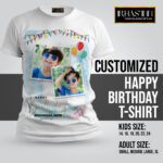 Customized T-Shirt | Birthday T-Shirt with your own pic | Design-01