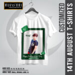 Customized T-Shirt 14th August | Happy Independence Day | Jashan-e-Azadi by Irha's Inn | Design-18