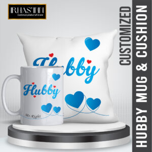 Customized Hubby Mug & Cushion Gift Set – Mr. Right Edition